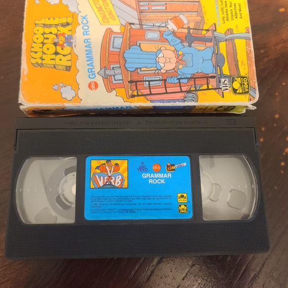 Vintage Schoolhouse Rock VCR VHS Tape Movie Grammar Rock 1987 ORIGINAL - Picture 6 of 7